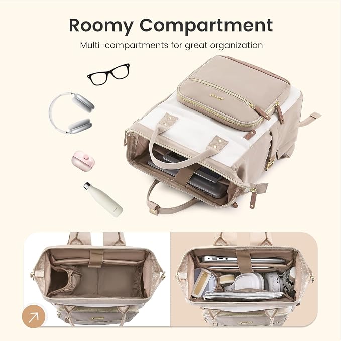 LOVEVOOK Laptop Backpack for Women Work Bag - Image 4