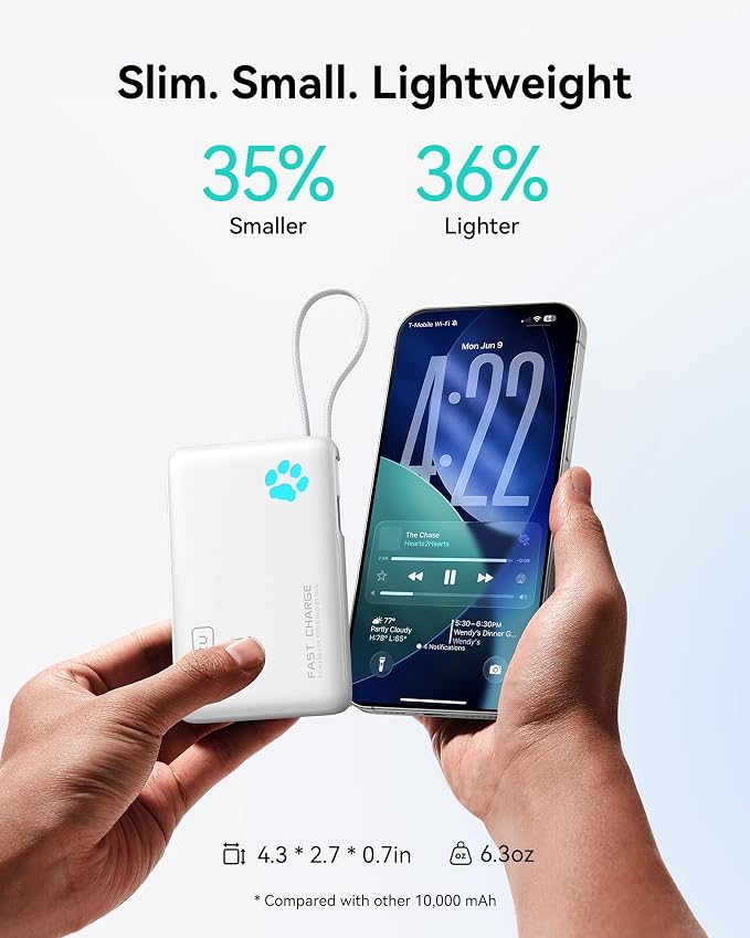 INIU Portable Charger, Slim 45W 10000mAh Power Bank - Image 3