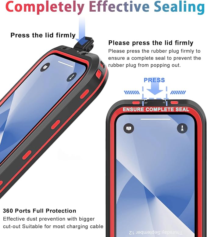 for iPhone 13 Case Waterproof Shockproof Dustproof Full-Body Sturdy - Image 3