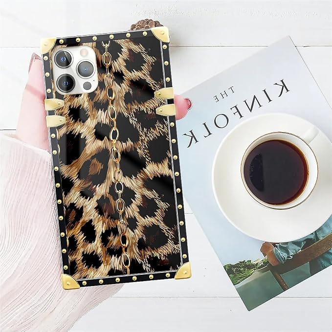 Compatible with iPhone 11 Pro Max Case, Seamless Gold Chain Leopard Luxury - Image 7