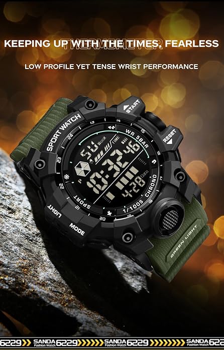 FANMIS Mens Military Multifunction Digital LED Watch Electronic Waterproof - Image 5