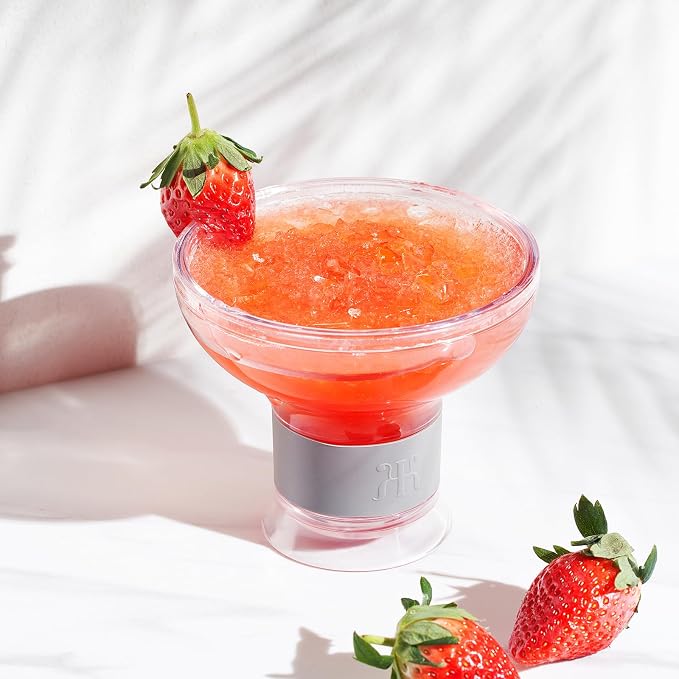 Frozen Margarita & Cocktail Chiller Glasses | Set of 2 | 12 OZ Unbreakable - Image 4