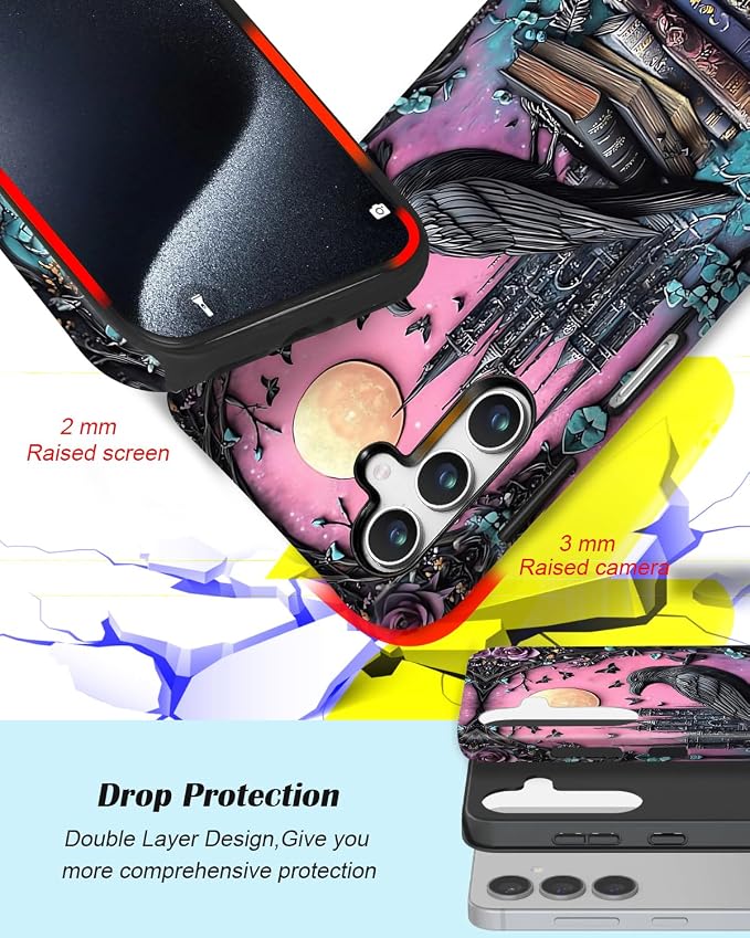 Compatible for Samsung Galaxy S25 Plus 5G Case, Dual Layer Heavy Duty 2 in 1 - Image 3