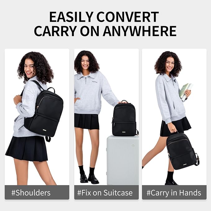 GOLF SUPAGS Laptop Backpack for Women Slim Computer Bag Work Travel College - Image 6
