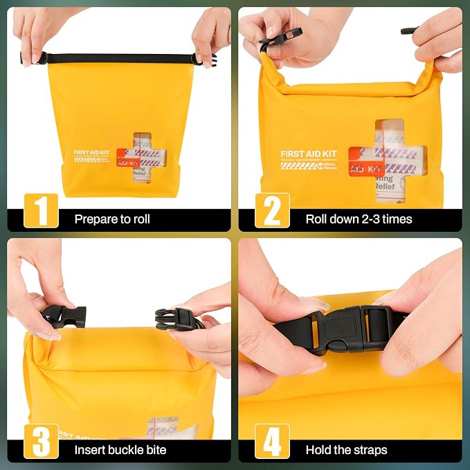RHINO RESCUE Waterproof Boat First Aid Kit, Lightweight Boat Accessories Dry Bag - Image 6
