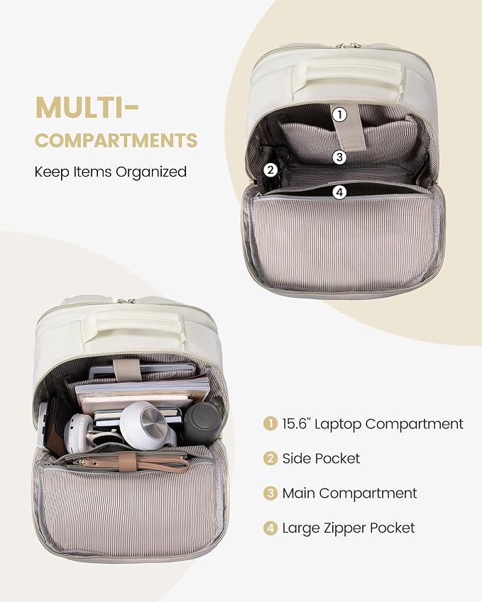 LOVEVOOK Laptop Backpack Purse for Women, Work Travel Computer Bags, College - Image 2