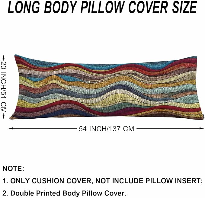 Couch Body Pillow Cover Tribal Wave Bedding Body Pillow Case - Image 6