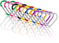 Ouligay 10pcs Cute Heart Shaped Carabiner Star Carabiner Heart Shaped Backpack by Ouligay