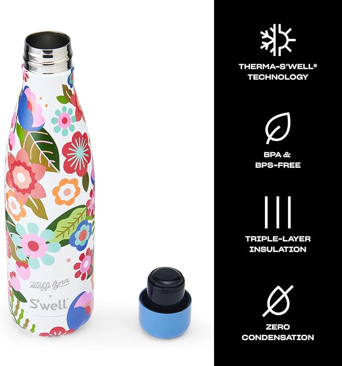S'well Stainless Steel Water Bottle, Steffi Lynn x S'well, Triple Layered - Image 3