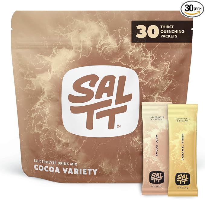 SALTT Electrolytes Powder Packets, Cocoa Variety Pack by KetoChow