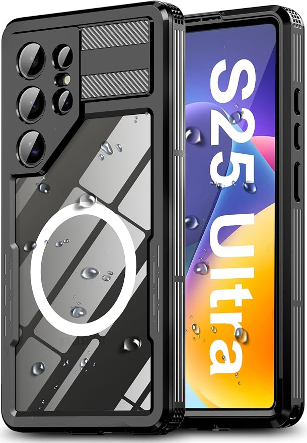 for Samsung Galaxy S25 Ultra Case, Rugged Full Body Underwater Protective Cover by Hllhunkhe