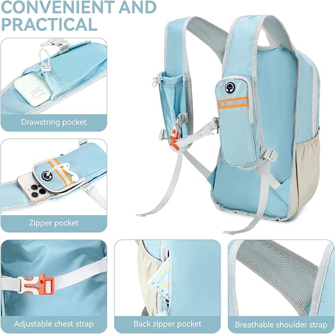 15L Small Hiking Backpack for Women Men Lightweight Packable Backpack Foldable - Image 4