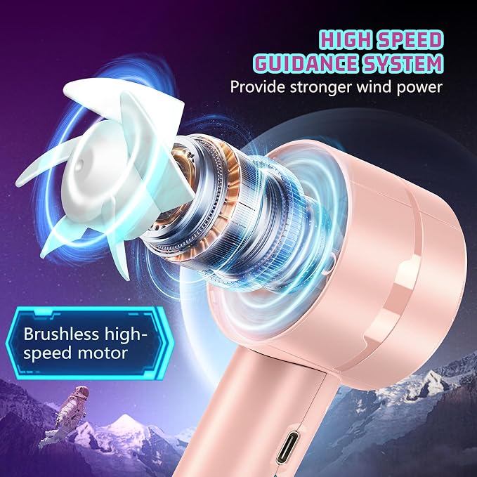 AaoLin 2pcs Portable Handheld Turbo Fan - Image 3