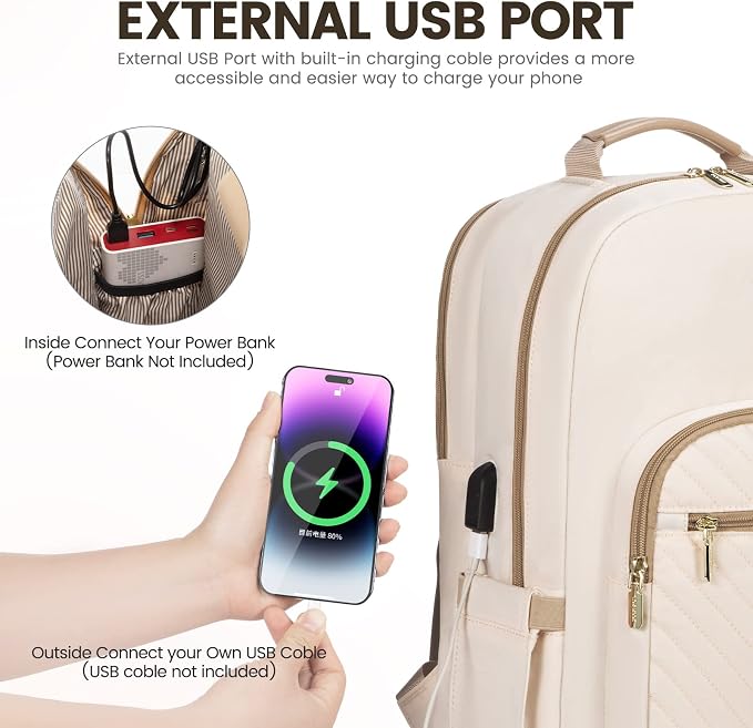 LOVEVOOK Laptop Backpack for Women 15.6 inch, Cute Womens Travel Backpack Purse - Image 5