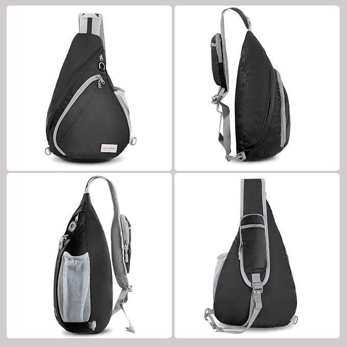 ZOMAKE Sling Bag, Small Crossbody Sling Backpack, Water Resistant Shoulder - Image 6