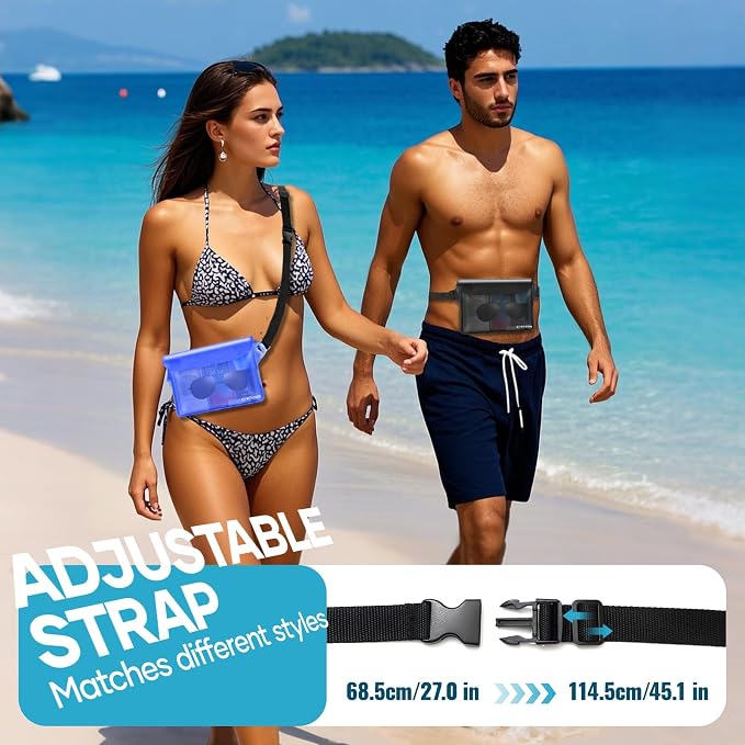 Waterproof Bag Fanny Packs for Women, Cruise Vacation Essentials Waterproof - Image 2
