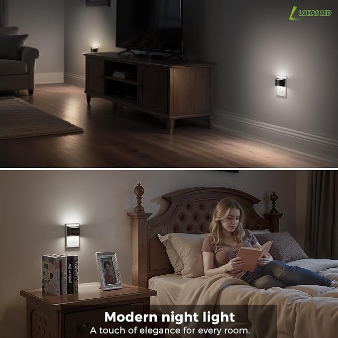 L LOHAS LED Night Light with Motion Sensor & Dusk to Dawn Sensor, Night Lights - Image 7