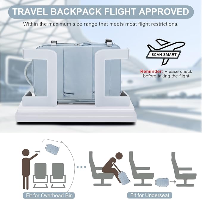 coofay Travel Backpack Carry on Flight Approved Mochila De Viaje Carry on - Image 3