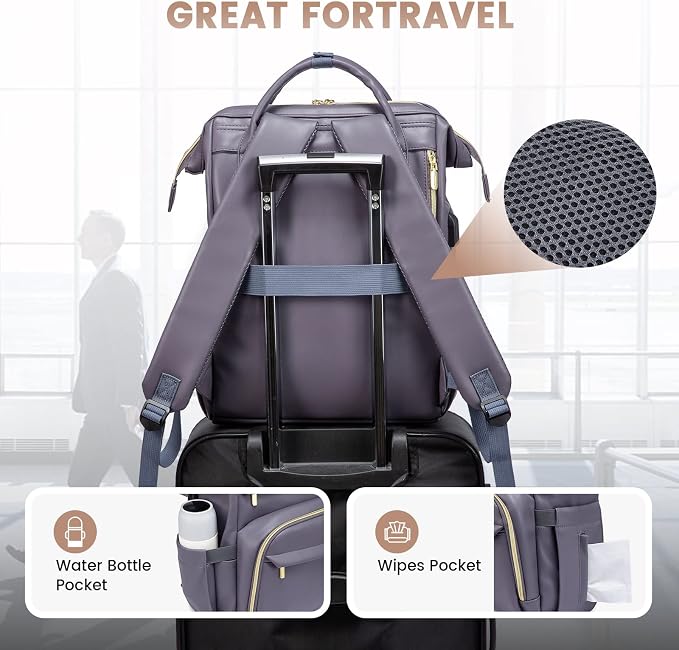 LOVEVOOK Leather Laptop Backpack - Image 6