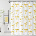 Yellow Bow Shower Curtain by Caheansi