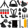 Luxebell Accessories Kit for AKASO EK5000 EK7000 4K WiFi Action Camera GoPro by Luxebell