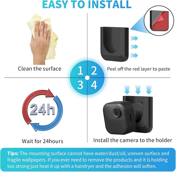 Blink Camera No Drill Wall Mount Bracket - Image 6