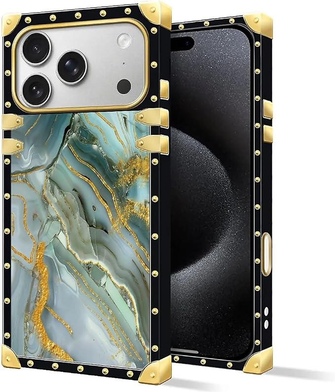 for iPhone 17 Pro Max Case Luxury Golden Decoration - Image 2