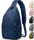 Pritent Crossbody Bags for Women Men Trendy Sling Bag Backpack Casual Chest Bag by Pritent