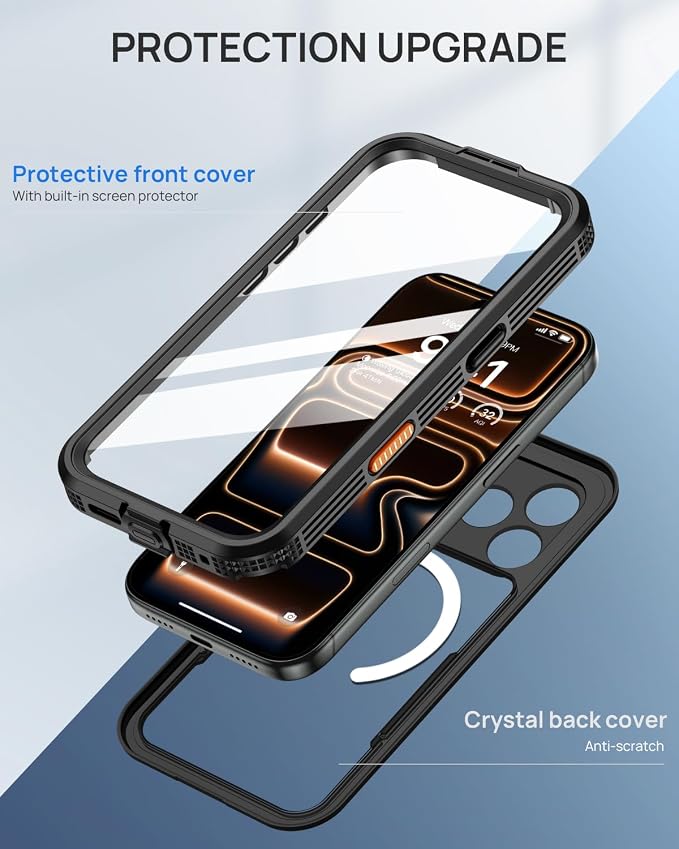 Lanhiem Magnetic for iPhone 17 Pro Max Case, IP68 Waterproof Dustproof - Image 6