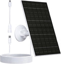 Zivif 7W Solar Panel for Security Camera, 5V USB C Solar Panel Charger by Zivif