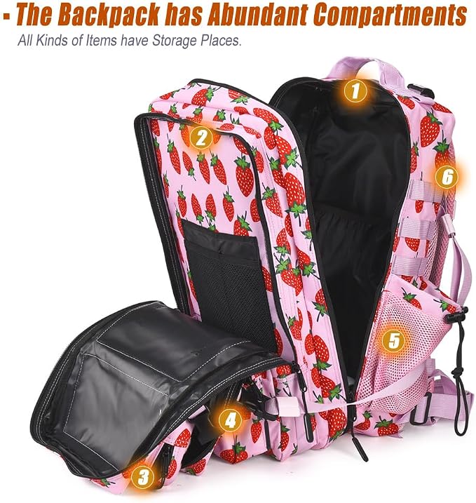 45L Tactical Backpack for Men Women, Military Assault Pack - Image 3