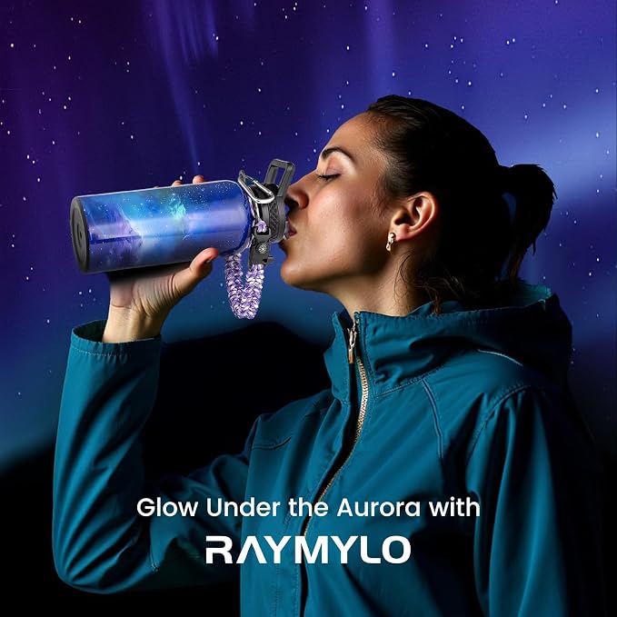 RAYMYLO Insulated Water Bottle 32 oz, Triple Wall Vacuum Stainless Steel - Image 2