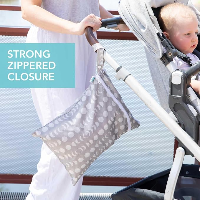 Bumkins Waterproof Wet Dry Bag for Baby, Swim Suit, Cloth Diapers, Pump Parts - Image 3