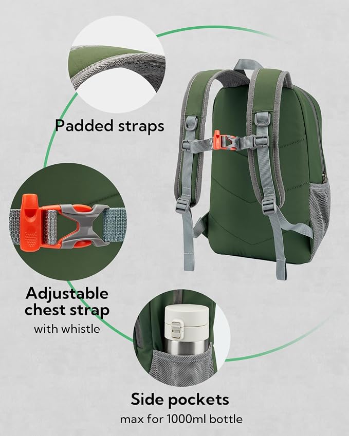 WATERFLY 12L Small Hiking Backpack: Day Pack Lightweight Travel Bag Camping - Image 4