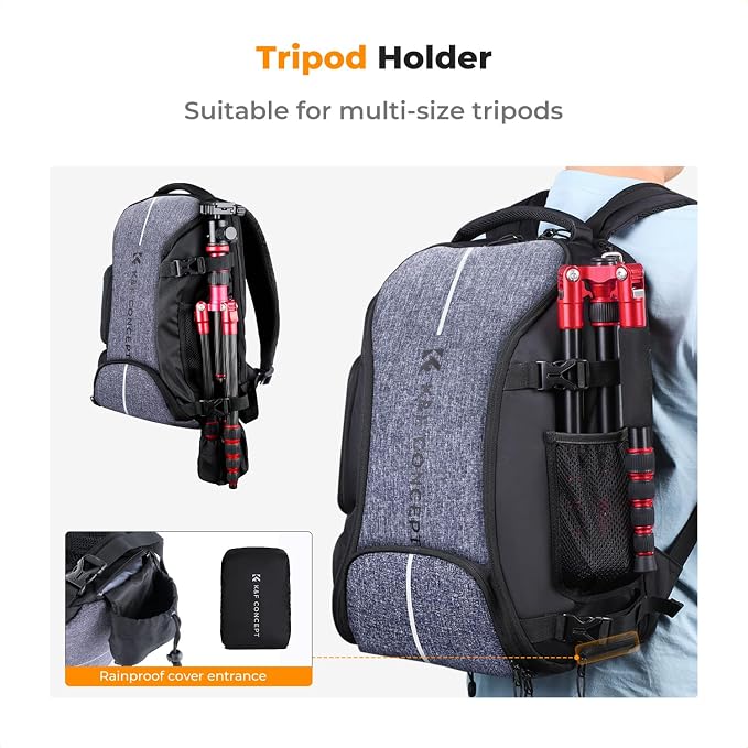 K&F CONCEPT Camera Backpack, 25L Large Capacity Camera Bag - Image 5