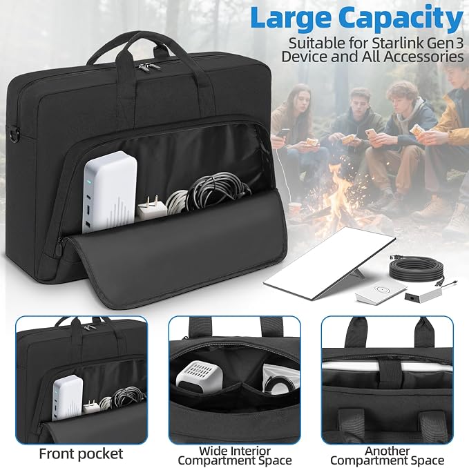 GMAK Starlink Gen 3 Case Carrying Bag, Starlink Organizer Travel Case - Image 4