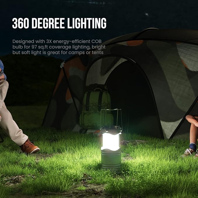 Lichamp LED Camping Lantern, 4 Pack Battery Powered Flashlight - Image 3