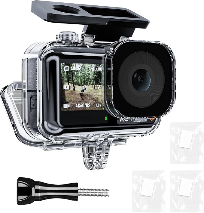 TELESIN Waterproof Case for DJI Action 5 Pro Action 4/3 Camera, by telesin