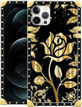 Compatible with iPhone 11 Pro Max Case, Shine Gold Rose Luxury Golden Decoration by Unknown