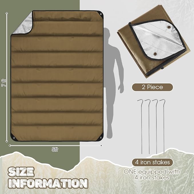 Kingdder 2 Pcs Heavy Duty Emergency Blankets - Image 2