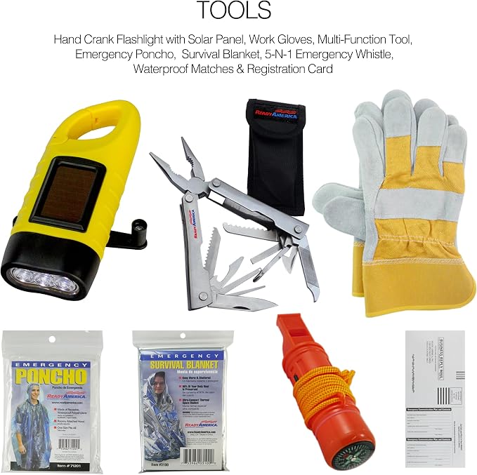 Ready America 72 Hour Deluxe Emergency Kit, 1-Person 3-Day Backpack, First Aid - Image 3
