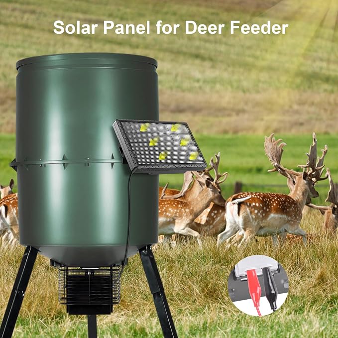 Solar Panel for Deer Feeder, 6V 1.98W Solar Panel Outdoor IP65 Waterproof - Image 6