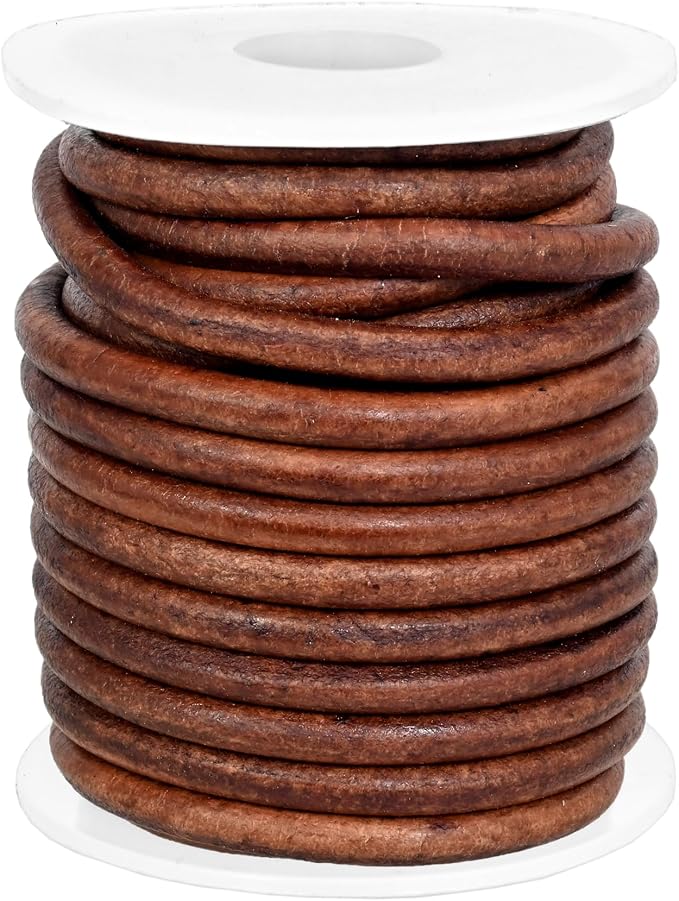GENIQUE Real/Genuine Round Leather String Cord - Image 3