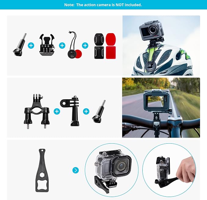 AKASO 60 in 1 Action Camera Accessories Kit Compatible - Image 5