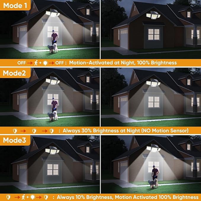 Solar Motion Sensor Outdoor Lights Waterproof - Image 4
