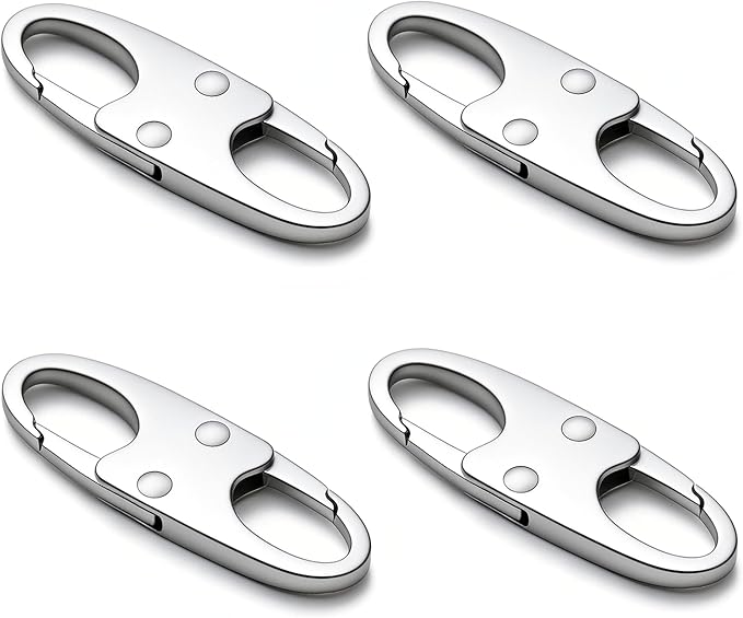 zelin Zipper Clips Anti Theft, Double Opening S Carabiner Theft Deterrent by zelin
