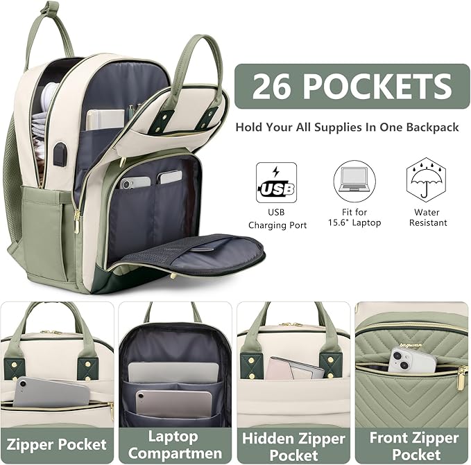 Laptop Backpack for Women Work Bag - Image 2