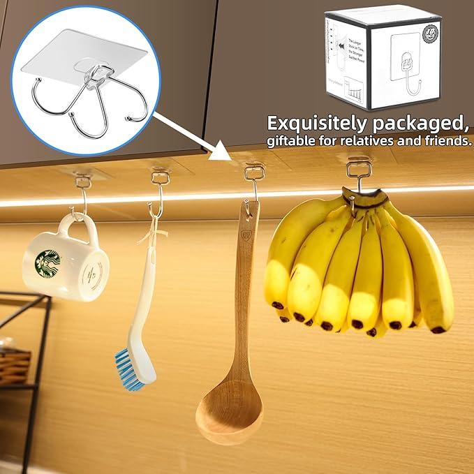 Antimbee 10-Pack All-Purpose Large Adhesive Hooks - Image 4