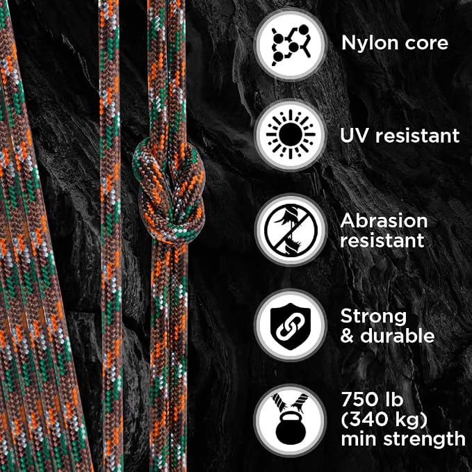 TECEUM 5/32" Paracord Rope 1000 – 1000ft / 200ft / 100ft / 50ft – Tactical - Image 3