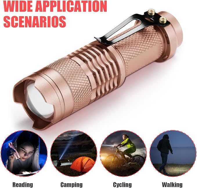 Fumete 20 Pieces LED Flashlight Mini 3 Mode Tactical Torch Small Water - Image 7